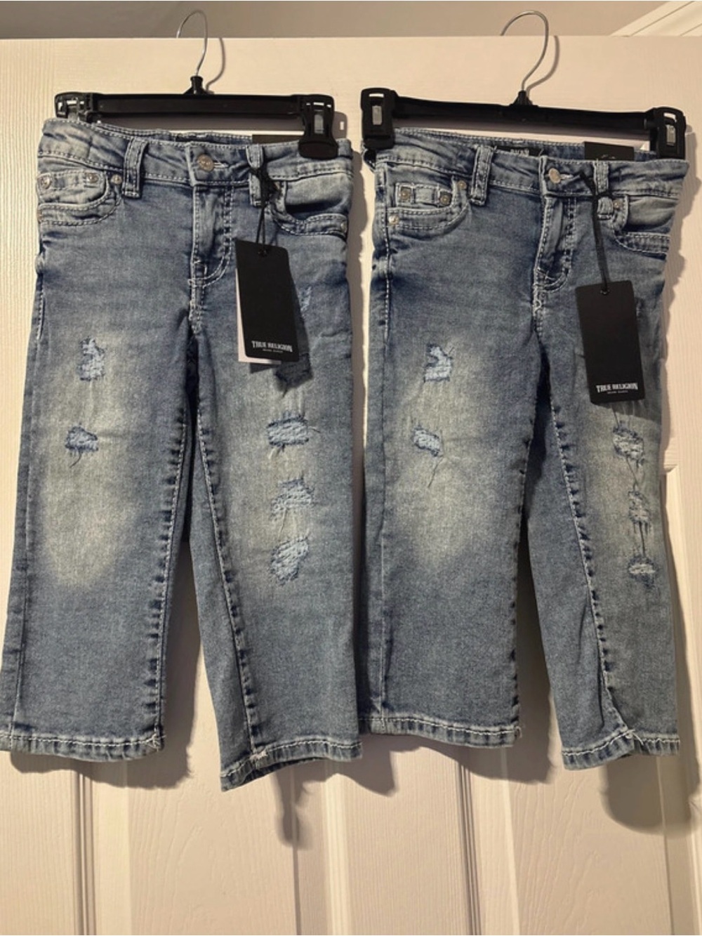 Girls  True Religion size 3T Light Blue Jeans 2 pairs